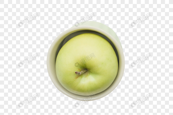 一个青苹果图片