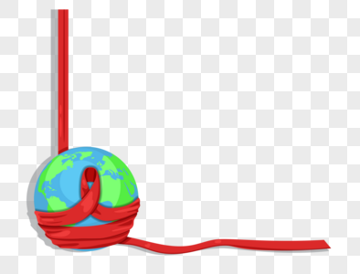 关爱艾滋病地球图片