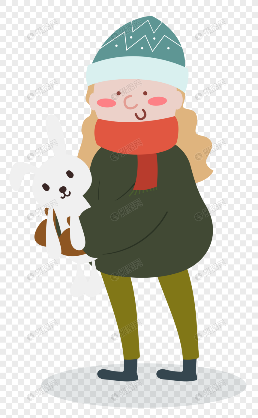 穿棉衣的女孩