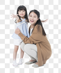 女孩和妈妈真人小孩高清图片