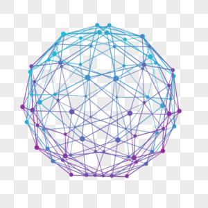 科技网络线条球装饰图案图片