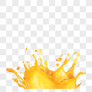 果汁喷溅的素材图片
