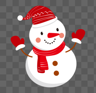圣诞雪人雪人卡通高清图片