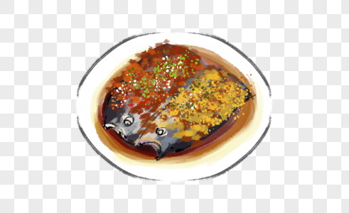 年夜饭剁椒鱼头图片