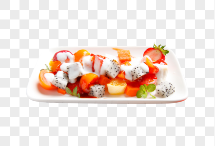 水果沙拉水果果盘高清图片