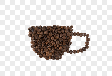 咖啡豆茶杯造型图片