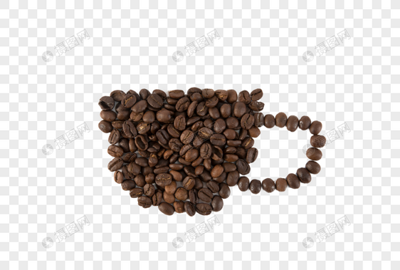 咖啡豆茶杯造型图片