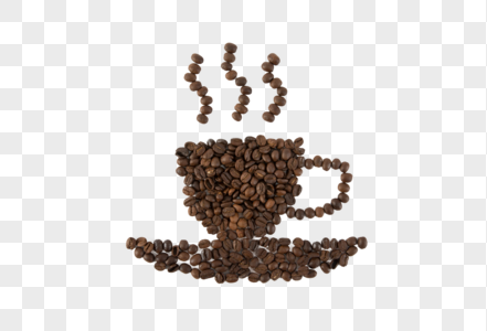 咖啡豆水杯造型图片