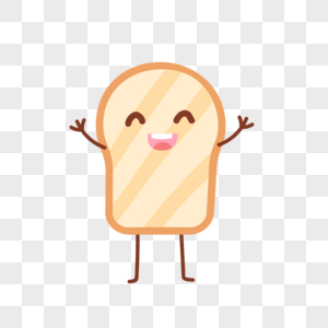 小面包开心表情高清图片