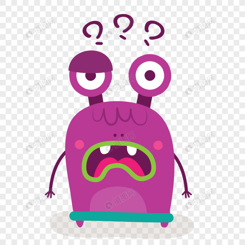 一脸蒙圈的小怪兽