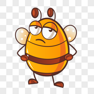 无语的小蜜蜂图片
