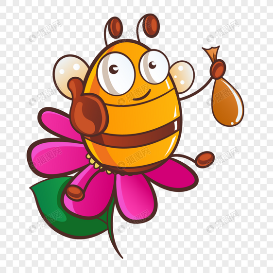 给你点赞的小蜜蜂图片