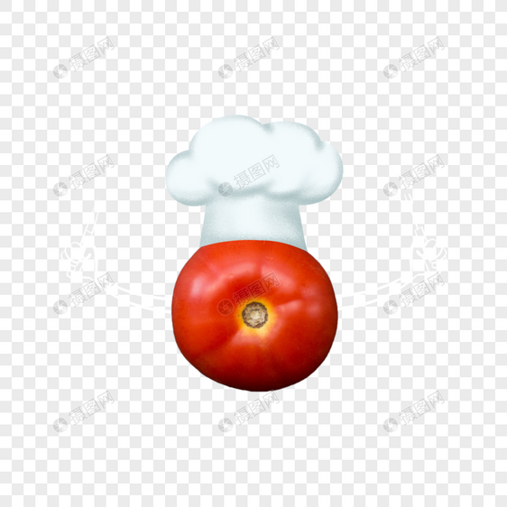 创意番茄厨师图片
