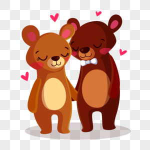 可爱创意小熊过情人节高清图片