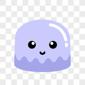 可爱礼貌微笑的小果冻图片素材