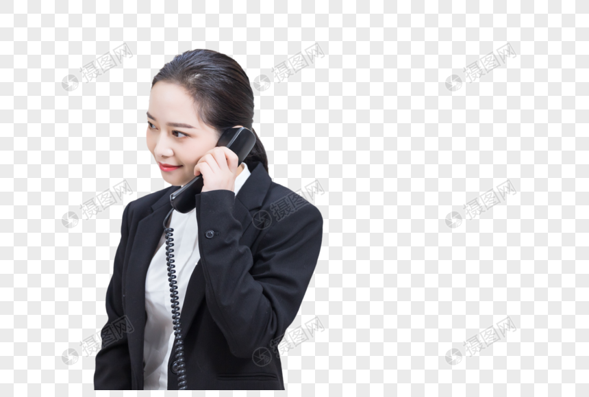 接电话商务女性图片