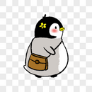 背着包的企鹅图片