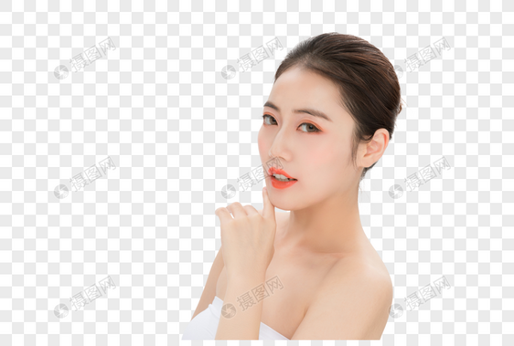 美女美容护肤动作图片