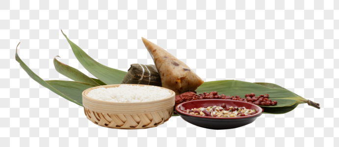 美食粽子大米传统高清图片