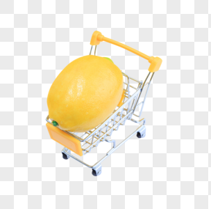购物车里的柠檬图片