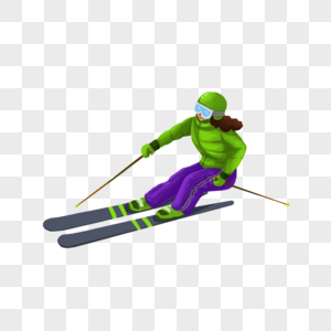 滑雪的女人图片