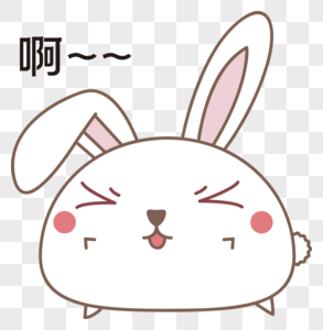 发恼骚烦躁的小兔子图片素材