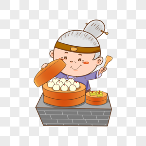 蒸馒头的女人图片
