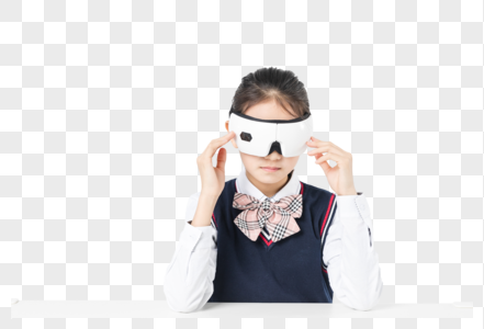 小学生使用护眼仪图片