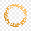 圆形中国古风装饰图片