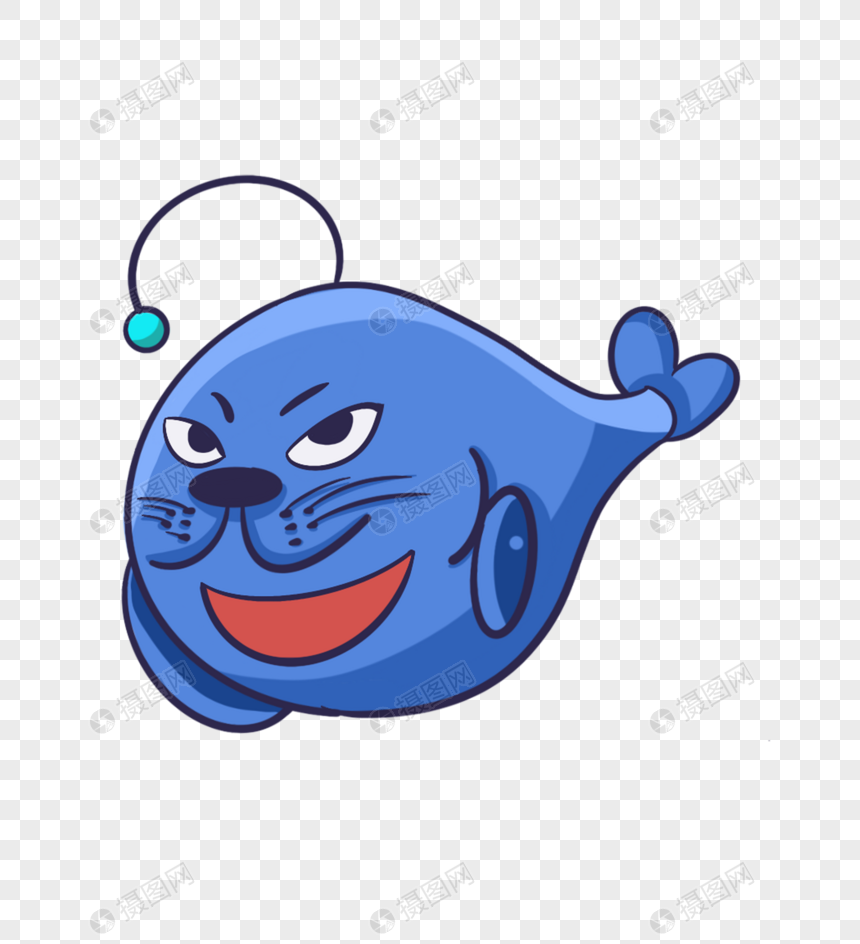 邪恶海豹表情元素素材下载 正版素材 摄图网