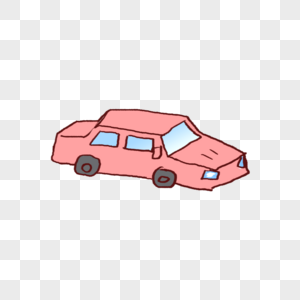 粉色轿车图片