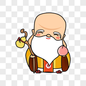 五福神仙寿星素材