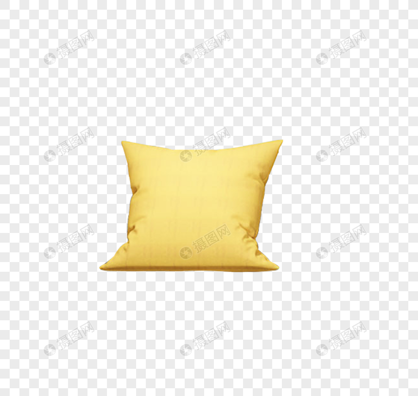 黄色的沙发抱枕图片