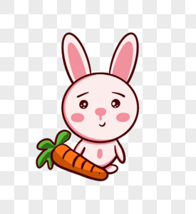 采萝卜兔宝宝表情图片