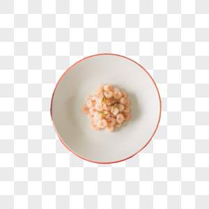 盘子里的虾仁图片