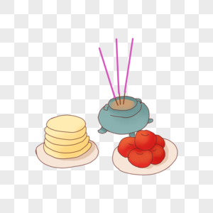 倒流香炉元素素材