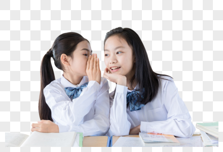 说悄悄话的女学生图片