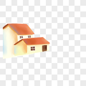 房子建筑手绘房子旧屋子高清图片