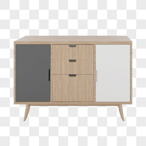 柜子免抠木质柜高清图片