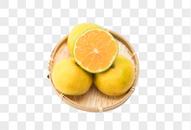 一盘橘子图片