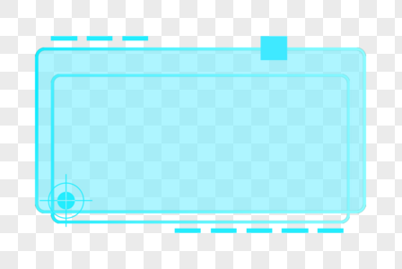 科技边框炫酷透明素材高清图片