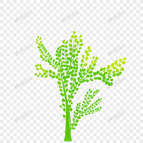 绿色小树图片