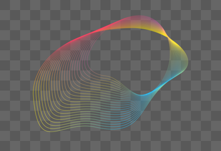 科技感渐变曲线高清图片