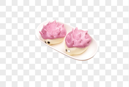 小刺猬紫薯包图片