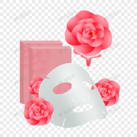 玫瑰面膜图片