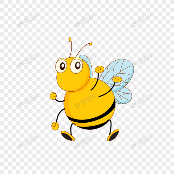 蹦蹦跳跳蜜蜂图片