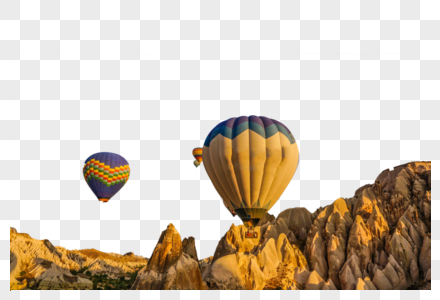 热气球山热气球山体高清图片