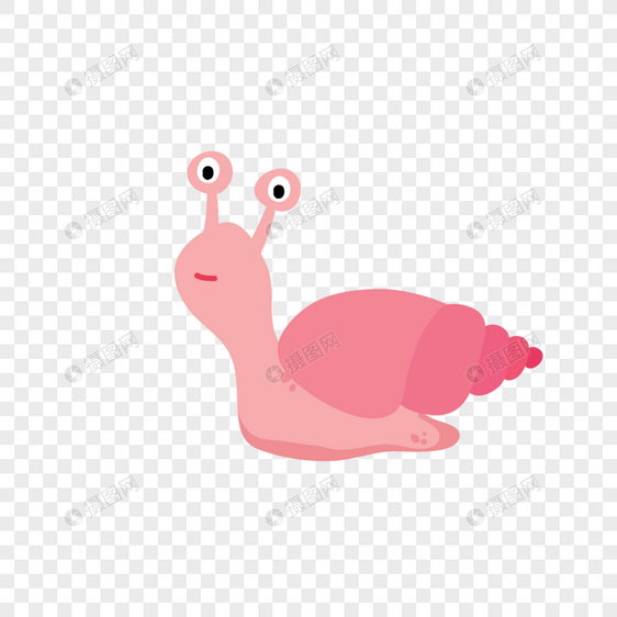 粉色蜗牛图片