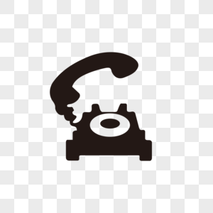 黑白电话图片素材