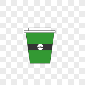 绿色纸杯饮料图片